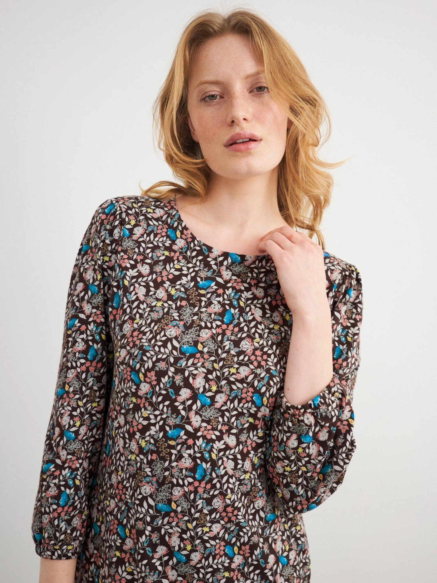 WHITE STUFF Kara Eco Vero Jersey Dress In GREEN PRINT 3 WHITE STUFF Kara Eco Vero Jersey Dress In GREEN PRINT - Image 3