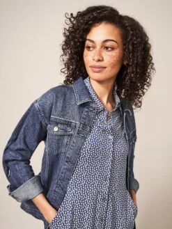 WHITE STUFF Rua Shirt Dress In NAVY PRINT 6 WHITE STUFF Rua Shirt Dress In NAVY PRINT -Whte Stuffy Store 435559 NAVY PR MD