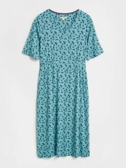 WHITE STUFF Kara Eco Vero Jersey Dress In BLUE MULTI 9 WHITE STUFF Kara Eco Vero Jersey Dress In BLUE MULTI -Whte Stuffy Store 436087 BLUE MLT FF