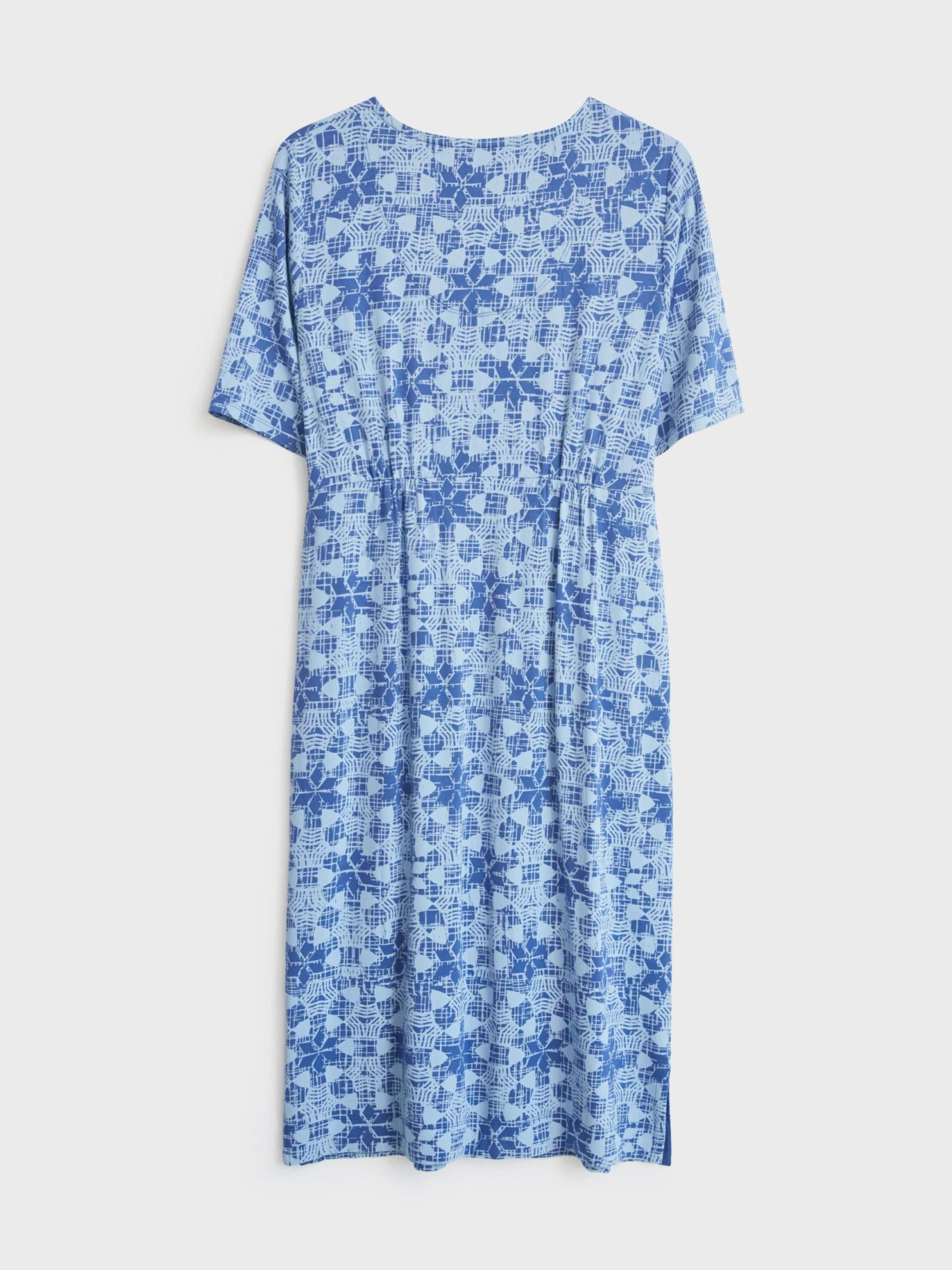 WHITE STUFF Kara Eco Vero Jersey Dress In BLUE PRINT 6 WHITE STUFF Kara Eco Vero Jersey Dress In BLUE PRINT - Image 6
