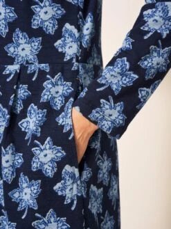 WHITE STUFF Tammy Jersey Dress In NAVY MULTI 6 WHITE STUFF Tammy Jersey Dress In NAVY MULTI -Whte Stuffy Store 436934 NAVY MULTI MD