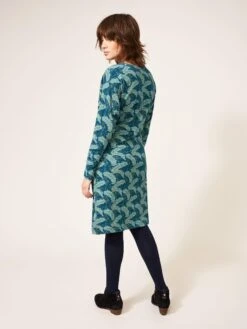 WHITE STUFF Tammy Jersey Dress In TEAL MULTI 7 WHITE STUFF Tammy Jersey Dress In TEAL MULTI -Whte Stuffy Store 436934 TEAL MLT MB