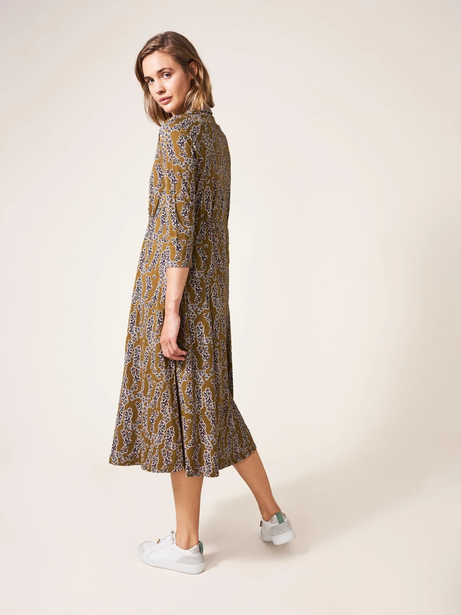 WHITE STUFF Carmen Jersey Dress In CHARTREUSE MULTI 4 WHITE STUFF Carmen Jersey Dress In CHARTREUSE MULTI - Image 4