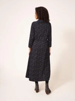 WHITE STUFF Carmen Jersey Dress In GREY MULTI -Whte Stuffy Store 436935 GREY MLT MB