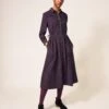 WHITE STUFF Jade Shirt Cord Dress In GREY MULTI