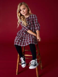 WHITE STUFF Chloe Gingham Dress In PINK MULTI