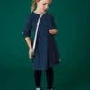 WHITE STUFF Mini Sia Dress In DARK NAVY
