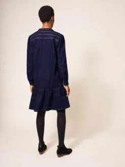 WHITE STUFF Rinse Denim Dress In DK DENIM -Whte Stuffy Store 437926 DK DENIM MB