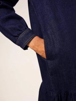 WHITE STUFF Rinse Denim Dress In DK DENIM -Whte Stuffy Store 437926 DK DENIM MD