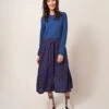 WHITE STUFF Sadie Midi Dress In NAVY MULTI