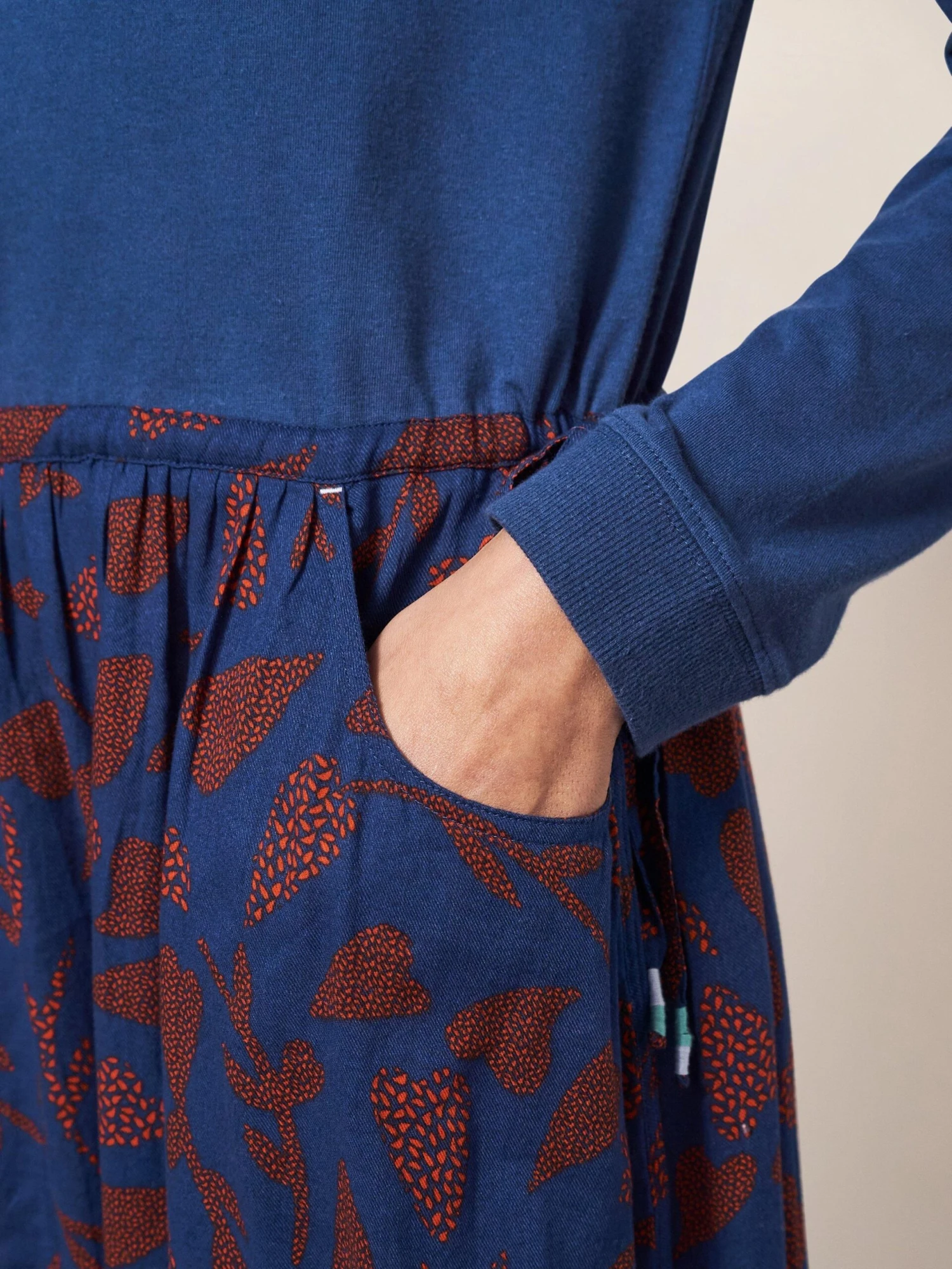 WHITE STUFF Sadie Midi Dress In NAVY MULTI 3 WHITE STUFF Sadie Midi Dress In NAVY MULTI - Image 3