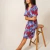 WHITE STUFF Tammy Cotton Jersey Dress In BLUE MULTI