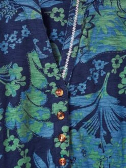 WHITE STUFF Tammy Cotton Jersey Dress In NAVY MULTI 12 WHITE STUFF Tammy Cotton Jersey Dress In NAVY MULTI -Whte Stuffy Store 438258 NAVY MULTI FD