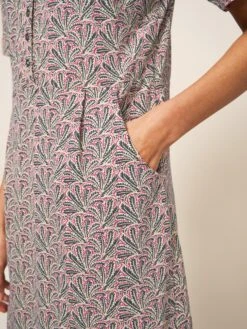 WHITE STUFF Tammy Cotton Jersey Dress In PLUM MULTI 6 WHITE STUFF Tammy Cotton Jersey Dress In PLUM MULTI -Whte Stuffy Store 438258 PLUM MLT MD