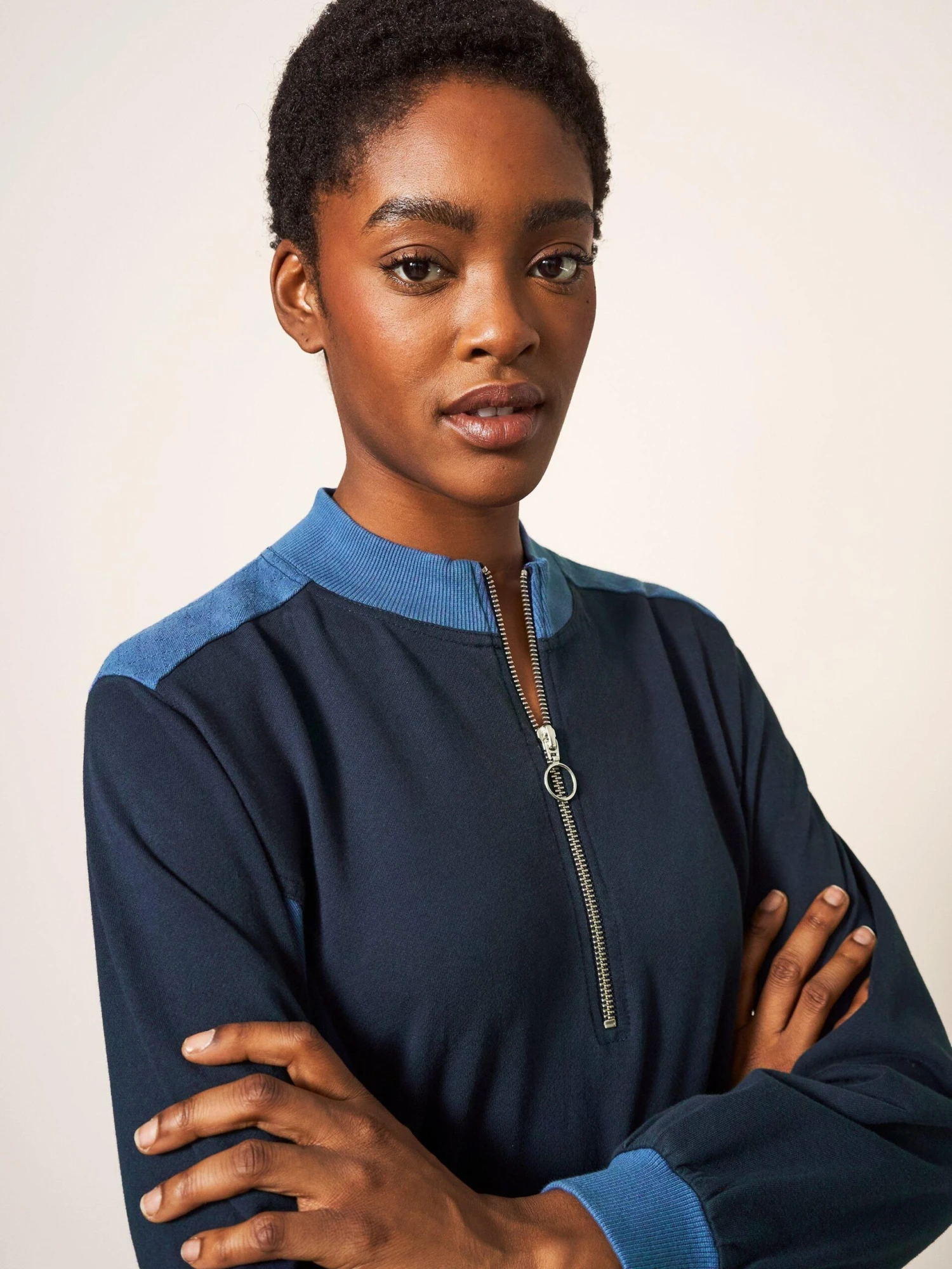 WHITE STUFF Bexley Jersey Sweat Dress In BLUE MULTI 4 WHITE STUFF Bexley Jersey Sweat Dress In BLUE MULTI - Image 4