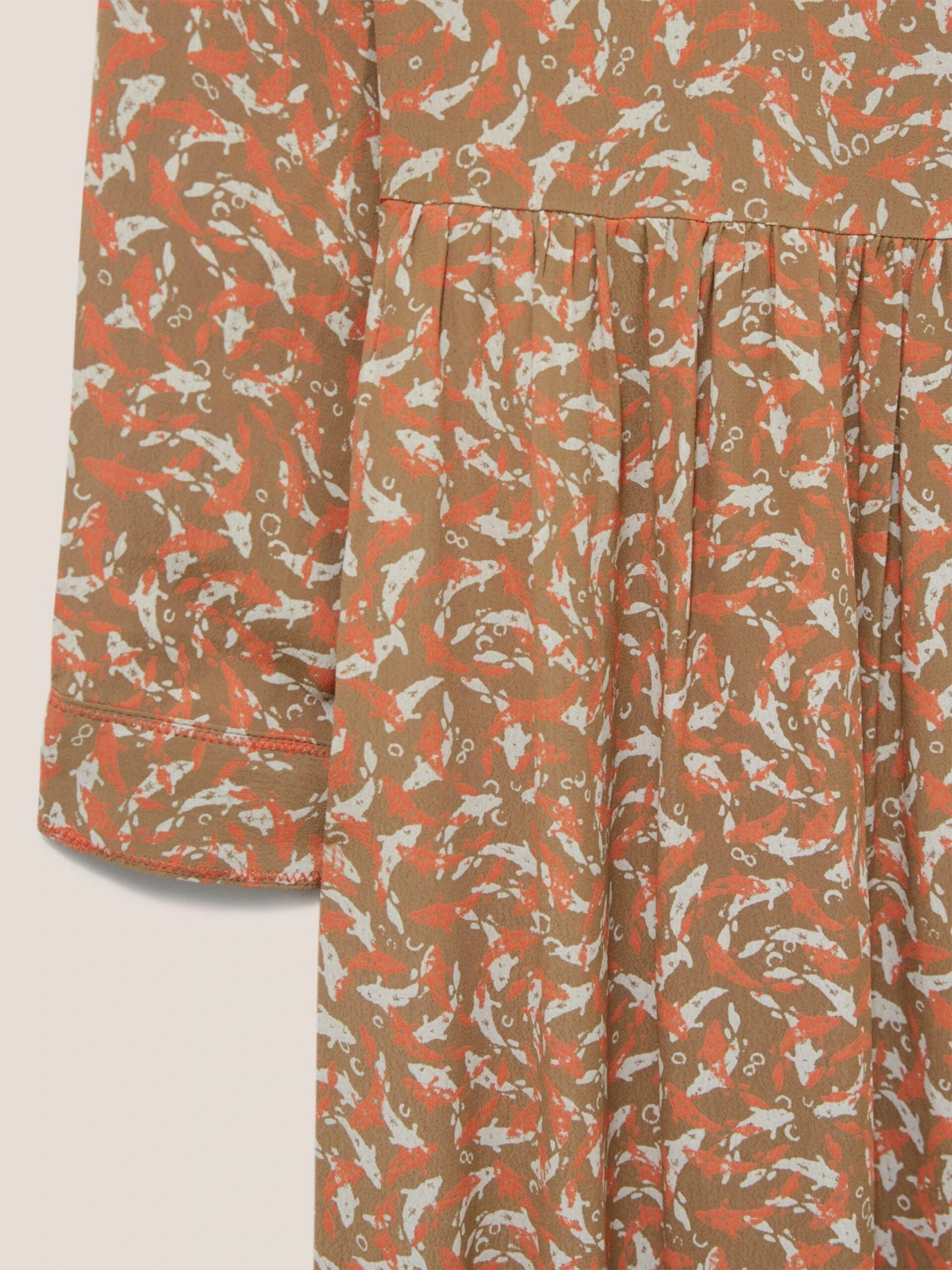 WHITE STUFF Elisa Dress In TAN MULTI 6 WHITE STUFF Elisa Dress In TAN MULTI - Image 6