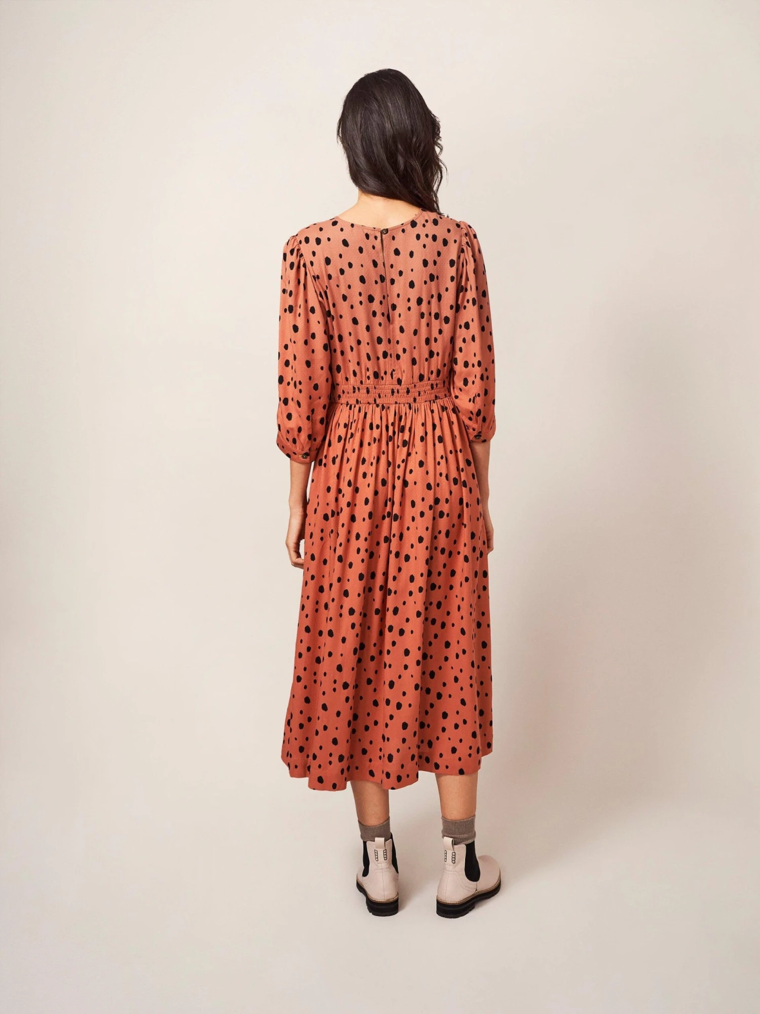 WHITE STUFF Lucy Midi Dress In PINK MULTI 5 WHITE STUFF Lucy Midi Dress In PINK MULTI - Image 5