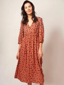 WHITE STUFF Lucy Midi Dress In PINK MULTI 10 WHITE STUFF Lucy Midi Dress In PINK MULTI -Whte Stuffy Store 438266 PINK MLT MF