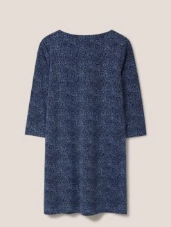 WHITE STUFF Skye Jersey Dress In MID BLUE 13 WHITE STUFF Skye Jersey Dress In MID BLUE -Whte Stuffy Store 438269 MID BLUE FB