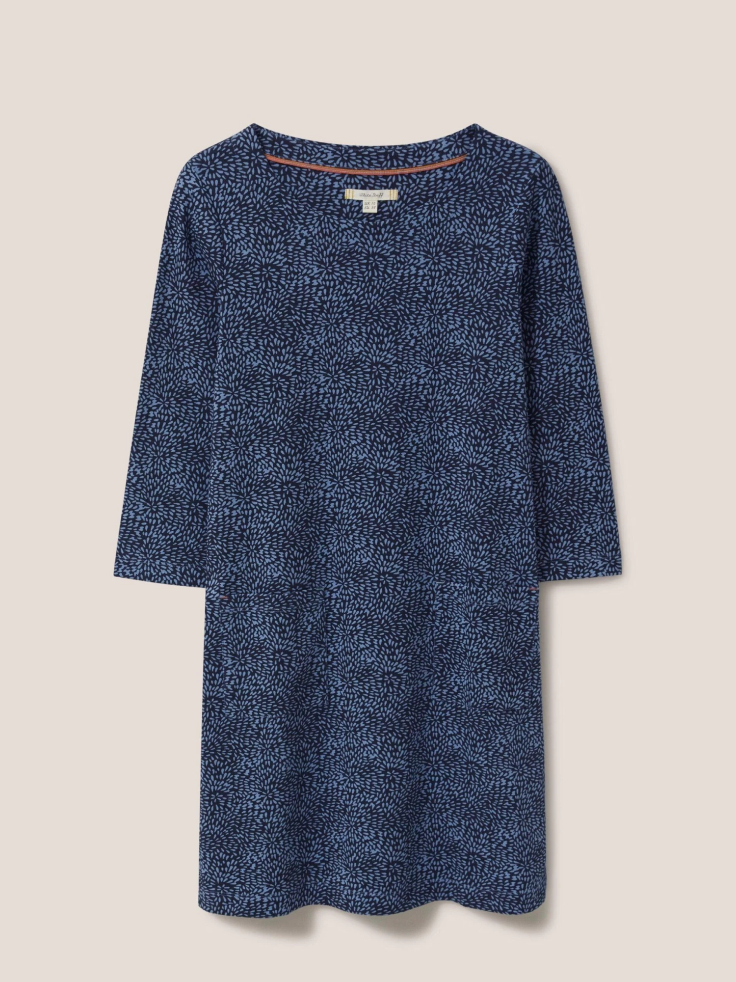 WHITE STUFF Skye Jersey Dress In MID BLUE 5 WHITE STUFF Skye Jersey Dress In MID BLUE - Image 5