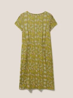 WHITE STUFF Tallie Jersey Dress In GREEN PRINT -Whte Stuffy Store 438270 GREEN PR FB