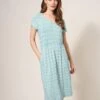 WHITE STUFF Tallie Jersey Dress In IVORY PRINT