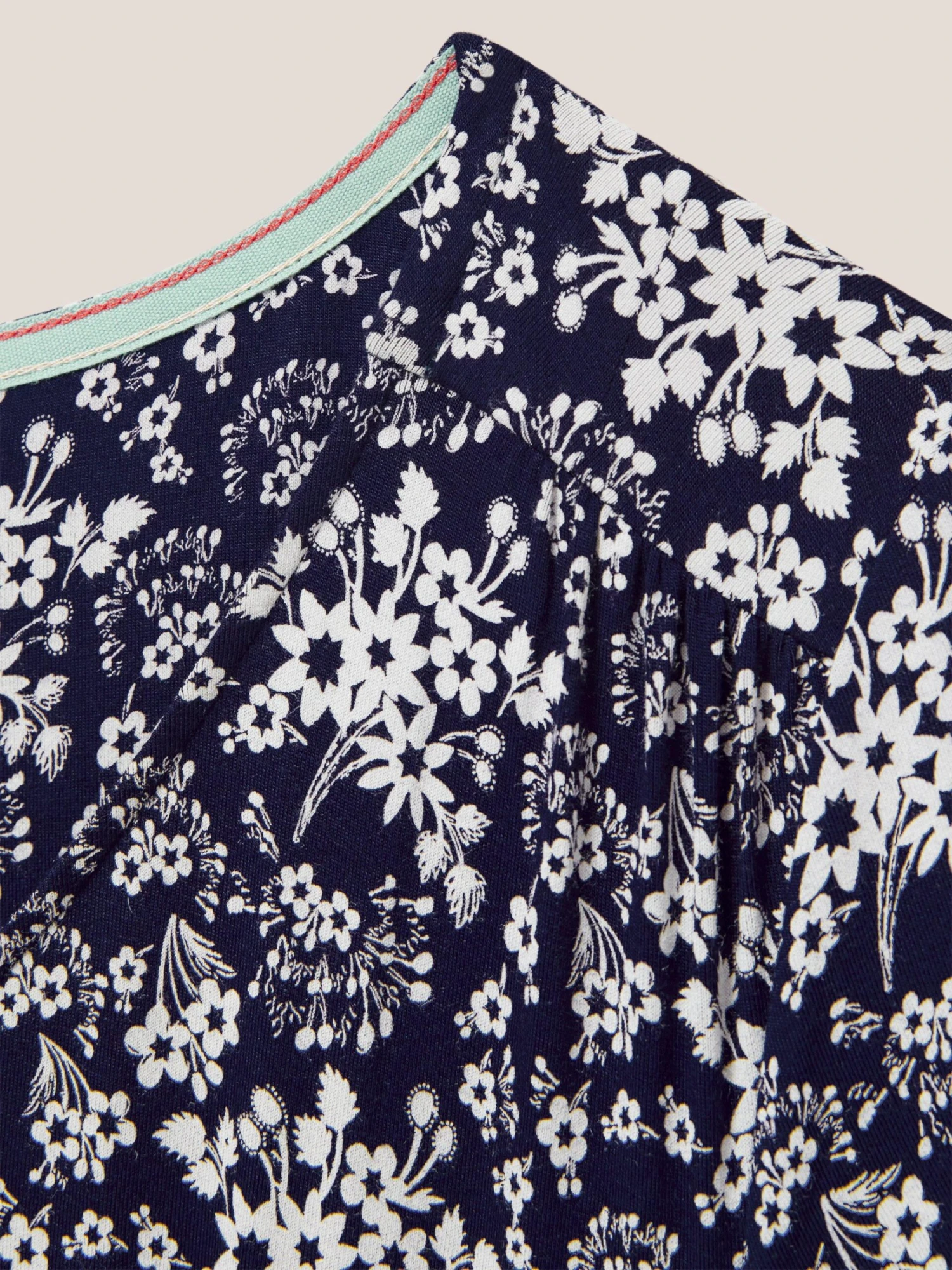 WHITE STUFF Tallie Jersey Dress In NAVY MULTI 6 WHITE STUFF Tallie Jersey Dress In NAVY MULTI - Image 6