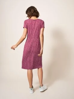 WHITE STUFF Tallie Jersey Dress In PLUM MULTI -Whte Stuffy Store 438270 PLUM MLT MB 1