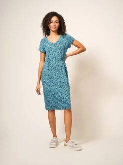 WHITE STUFF Tallie Jersey Dress In TEAL MULTI 7 WHITE STUFF Tallie Jersey Dress In TEAL MULTI -Whte Stuffy Store 438270 TEAL MLT MF