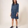 WHITE STUFF Everly Jersey Dress In BLACK MULTI