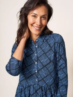 WHITE STUFF Everly Jersey Dress In BLACK MULTI 6 WHITE STUFF Everly Jersey Dress In BLACK MULTI -Whte Stuffy Store 438276 BLK MLT MD 1