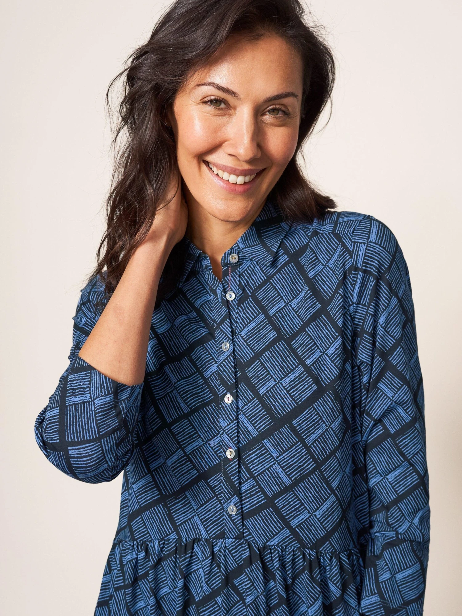 WHITE STUFF Everly Jersey Dress In BLACK MULTI 3 WHITE STUFF Everly Jersey Dress In BLACK MULTI - Image 3