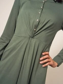 WHITE STUFF Jane Jersey Shirt Dress In DARK GREEN 7 WHITE STUFF Jane Jersey Shirt Dress In DARK GREEN -Whte Stuffy Store 438277 DK GREEN MD