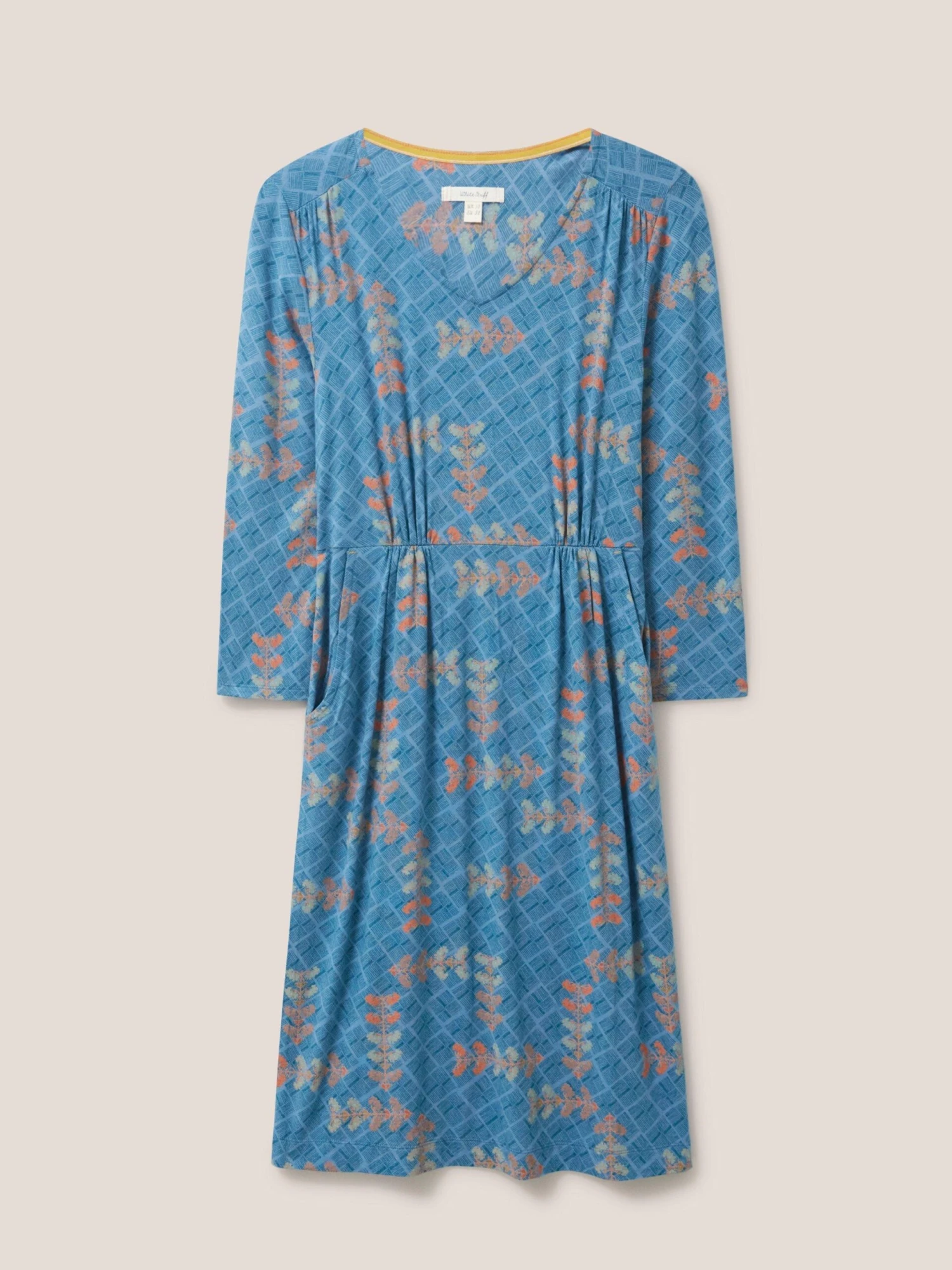WHITE STUFF Tallie Eco Vero Jersey Dress In TEAL MULTI 5 WHITE STUFF Tallie Eco Vero Jersey Dress In TEAL MULTI - Image 5