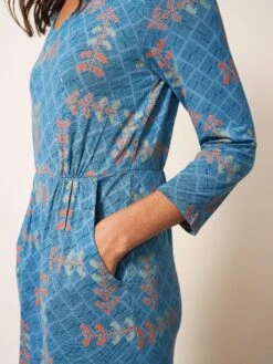 WHITE STUFF Tallie Eco Vero Jersey Dress In TEAL MULTI 8 WHITE STUFF Tallie Eco Vero Jersey Dress In TEAL MULTI -Whte Stuffy Store 438330 TEAL MLT MD