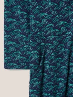 WHITE STUFF Rua Jersey Midi Dress In NAVY PRINT -Whte Stuffy Store 438375 NAVY PR FD