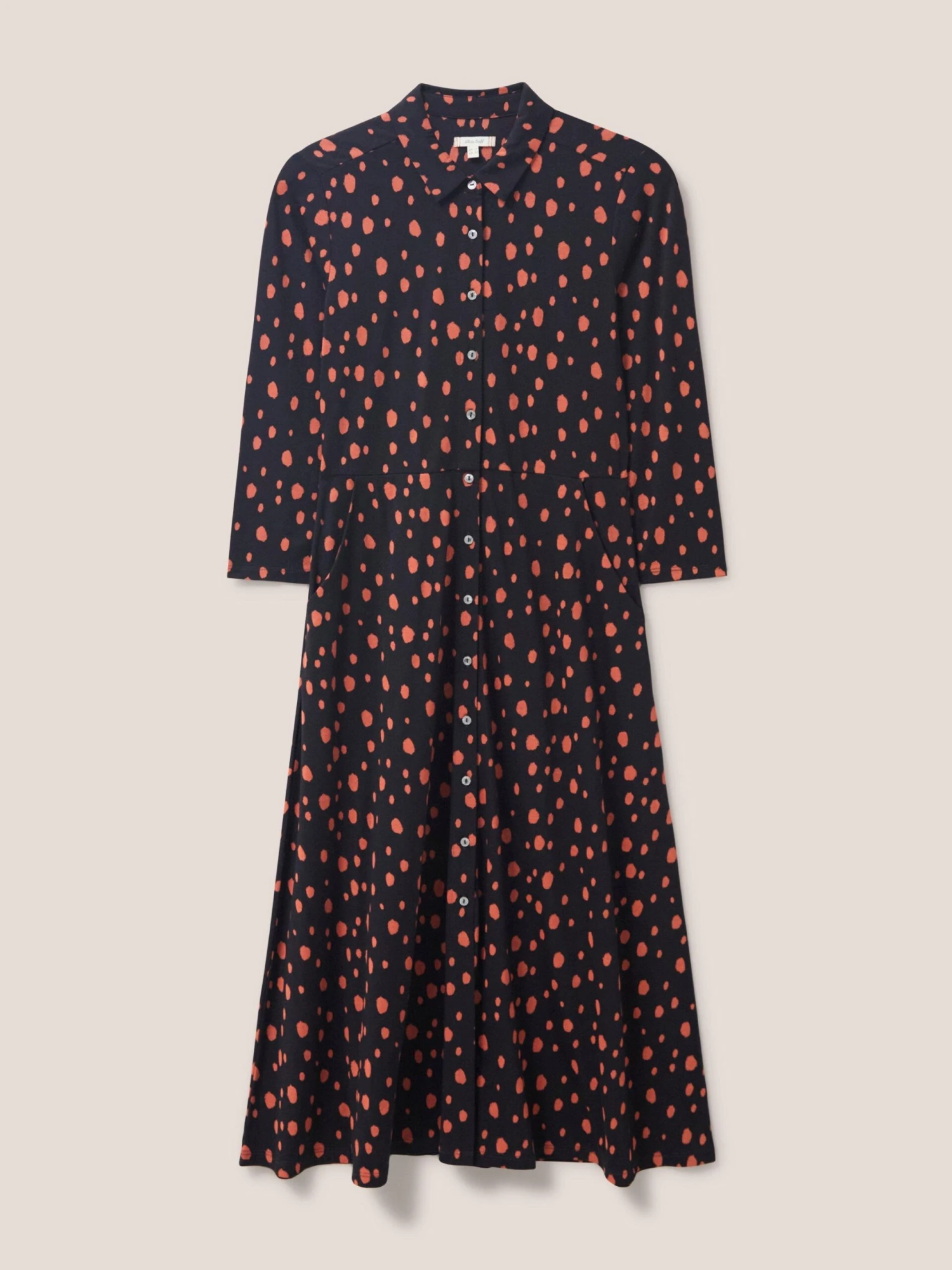 WHITE STUFF Rua Jersey Midi Dress In PINK MULTI 6 WHITE STUFF Rua Jersey Midi Dress In PINK MULTI - Image 6