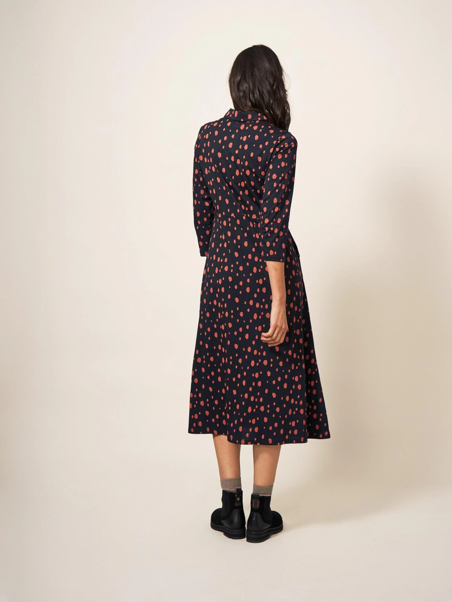 WHITE STUFF Rua Jersey Midi Dress In PINK MULTI 5 WHITE STUFF Rua Jersey Midi Dress In PINK MULTI - Image 5