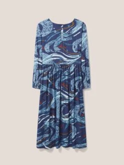 WHITE STUFF Elisa Eco Vero Viscose Versatile Dress In BLUE MULTI 15 WHITE STUFF Elisa Eco Vero Viscose Versatile Dress In BLUE MULTI -Whte Stuffy Store 438500 BLUE MLT FB