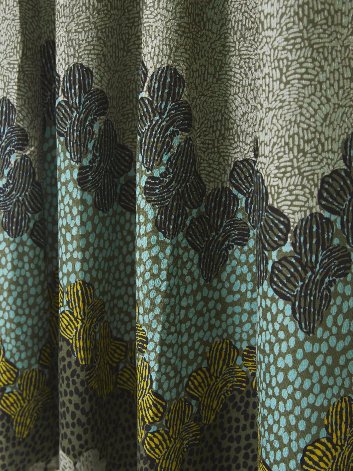 WHITE STUFF Renee Midi Shirt Dress In GREEN MULTI 7 WHITE STUFF Renee Midi Shirt Dress In GREEN MULTI - Image 7