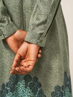 WHITE STUFF Renee Midi Shirt Dress In GREEN MULTI 11 WHITE STUFF Renee Midi Shirt Dress In GREEN MULTI -Whte Stuffy Store 438501 GREEN MLT MD