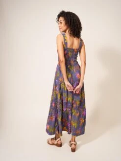 WHITE STUFF Isabelle Eco Vero Maxi Dress In PURPLE MULTI 7 WHITE STUFF Isabelle Eco Vero Maxi Dress In PURPLE MULTI -Whte Stuffy Store 438700 PURPLE MLT MB