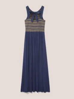 WHITE STUFF Faye Jersey Maxi Dress In NAVY MULTI 15 WHITE STUFF Faye Jersey Maxi Dress In NAVY MULTI -Whte Stuffy Store 438702 NAVY MULTI FB 1