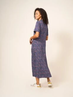 WHITE STUFF Rua Jersey Short Sleeve Shirt Dress In PURPLE MULTI 10 WHITE STUFF Rua Jersey Short Sleeve Shirt Dress In PURPLE MULTI -Whte Stuffy Store 438814 PURPLE MLT MB