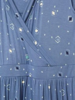 WHITE STUFF Zoe Eco Vero Jersey Dress In BLUE MULTI -Whte Stuffy Store 438815 BLUE MLT FD