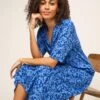 WHITE STUFF Sabina Jersey Dress In BLUE MULTI