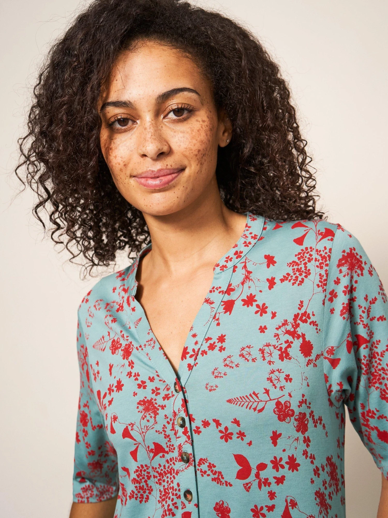 WHITE STUFF Sabina Jersey Dress In TEAL MULTI 4 WHITE STUFF Sabina Jersey Dress In TEAL MULTI - Image 4