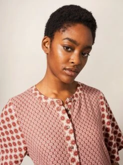 WHITE STUFF Pip Midi Length Dress In RED MULTI 8 WHITE STUFF Pip Midi Length Dress In RED MULTI -Whte Stuffy Store 438869 RED MLT MD