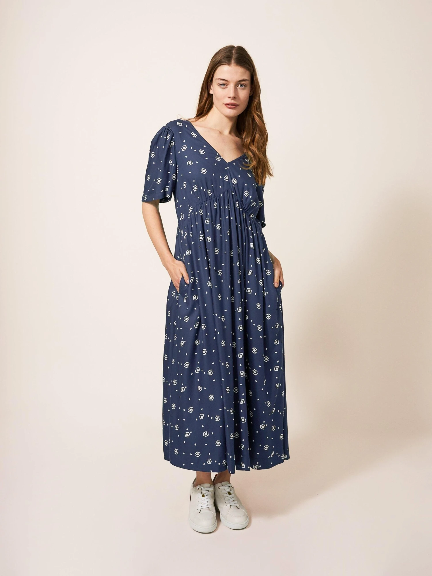 WHITE STUFF Lucy Dress In NAVY MULTI 2 WHITE STUFF Lucy Dress In NAVY MULTI - Image 2