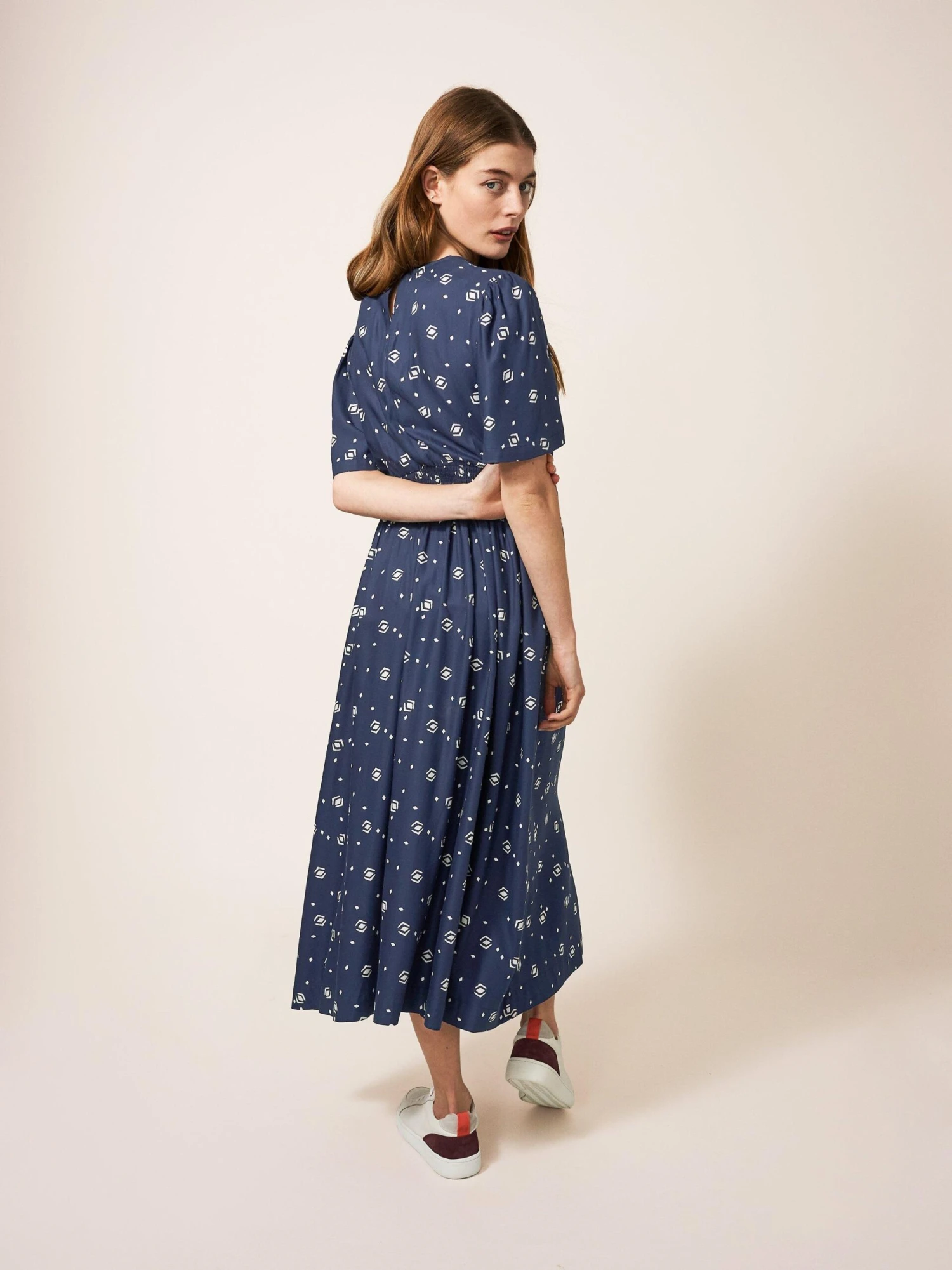 WHITE STUFF Lucy Dress In NAVY MULTI 5 WHITE STUFF Lucy Dress In NAVY MULTI - Image 5